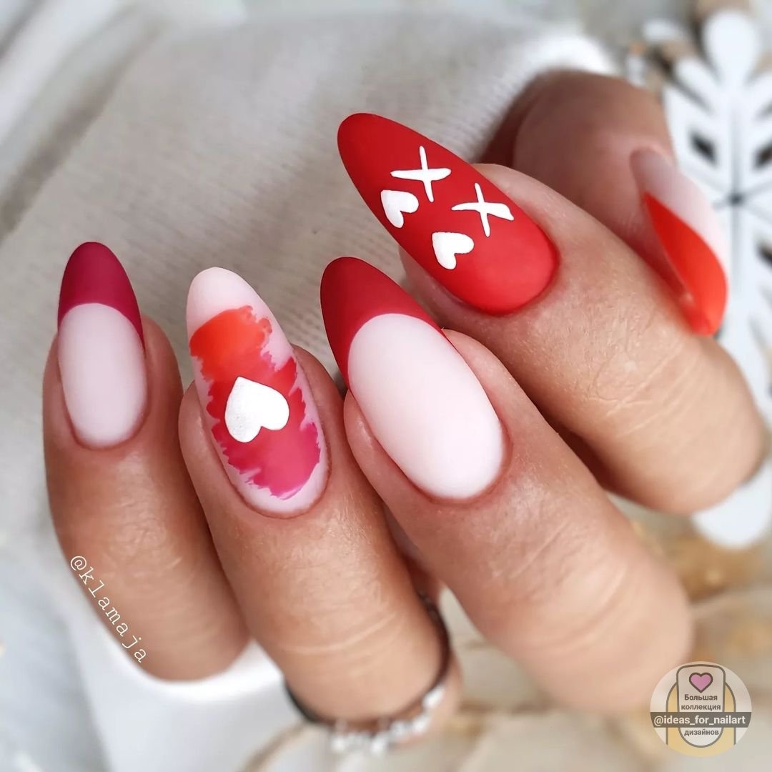 French rosso opaco - Instagram: @ideas_for_nailart