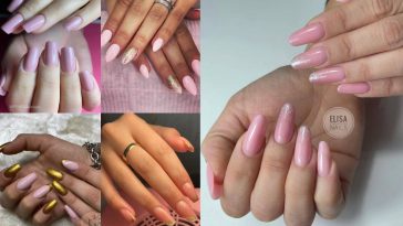 Unghie rosa cipria e oro, le nail art alla moda